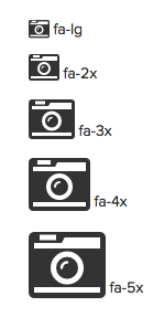 icon font fotocamera